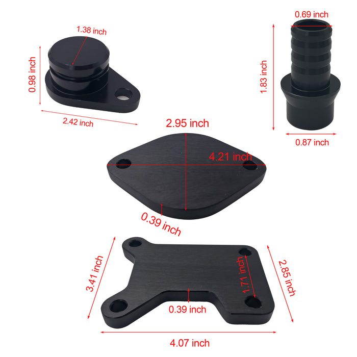 TruckTok 2017-2019 6.6L Duramax L5P 5" DPF Delete pipe & 3.5" Downpipe w/EGR Delete kit