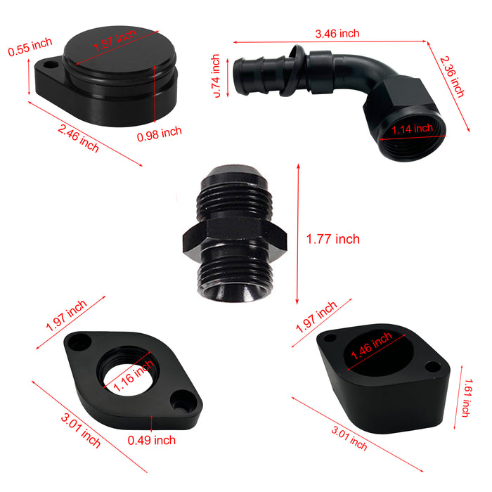 TruckTok 2011-2023 6.7L Ford Powerstroke CCV Reroute Ventilation EGR Delete Kit