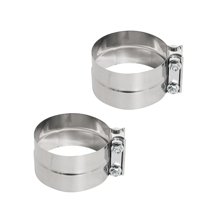 Trucktok 4"/5" Stainless Steel Exhaust Clamp Muffler Clamp Lap Joint Band Clamp Universal