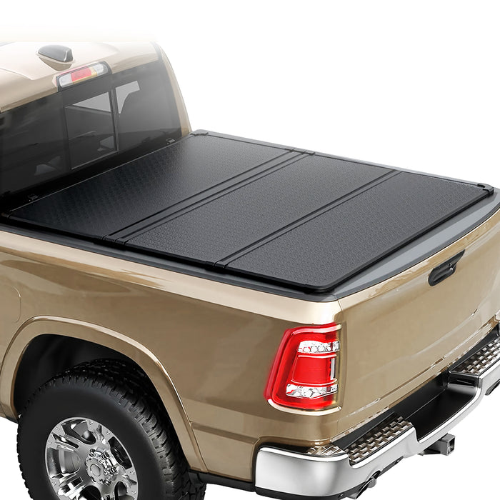 Trucktok 2003-2025 Dodge Ram 1500 2500 3500 8FT Hard Tri-Fold Tonneau Cover Truck Bed