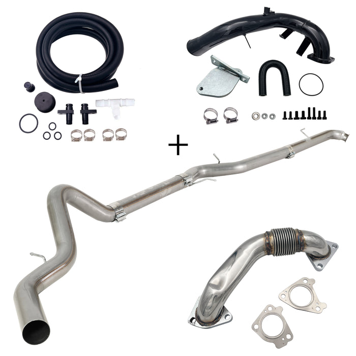 TruckTok 2007.5-2010 6.6L Duramax LMM 4"/5" DPF Delete Dp-back & EGR delete kit