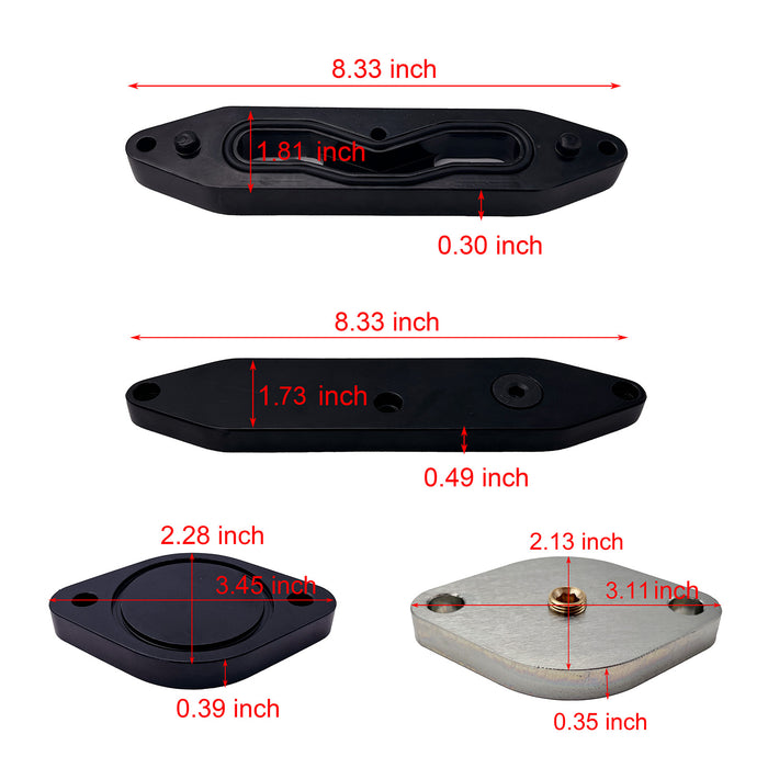 TruckTok 2011-2023 6.7L Ford Powerstroke CCV Reroute Ventilation EGR Delete Kit