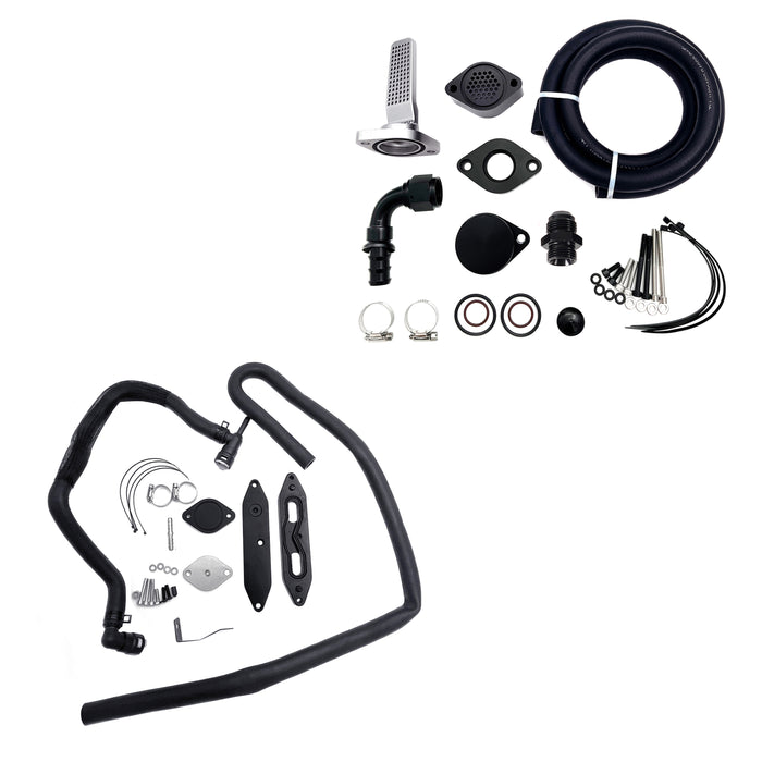 TruckTok 2011-2023 6.7L Ford Powerstroke CCV Reroute Ventilation EGR Delete Kit