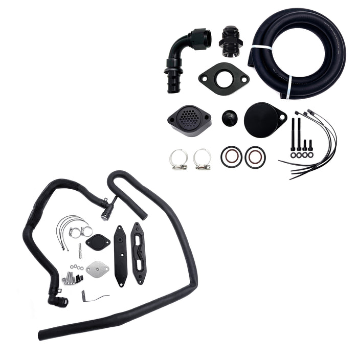 TruckTok 2011-2023 6.7L Ford Powerstroke CCV Reroute Ventilation EGR Delete Kit