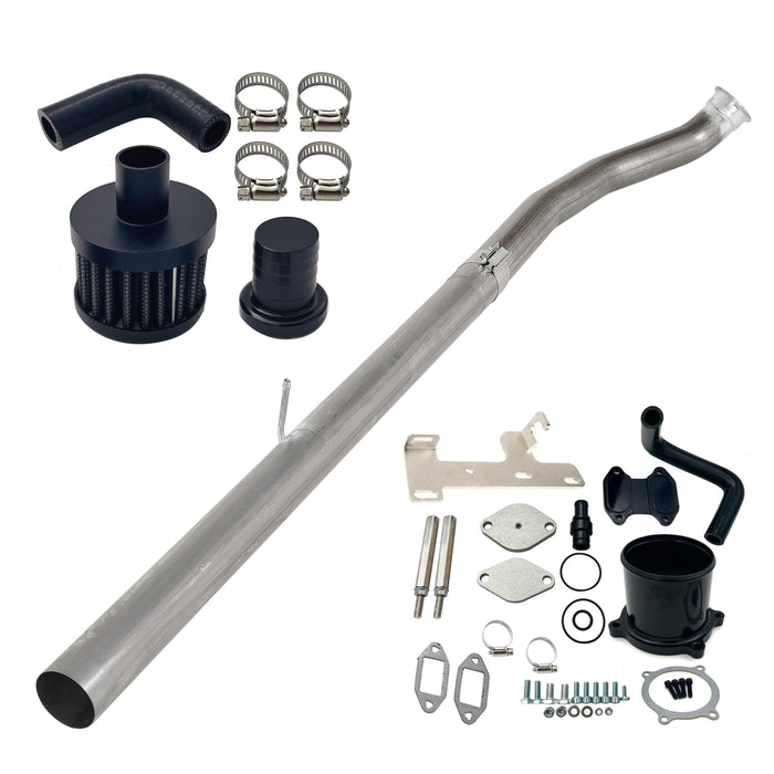 TruckTok 2010-2012 6.7L Ram Cummins 4" DPF Delete Pipe & EGR cooler Delete Kit