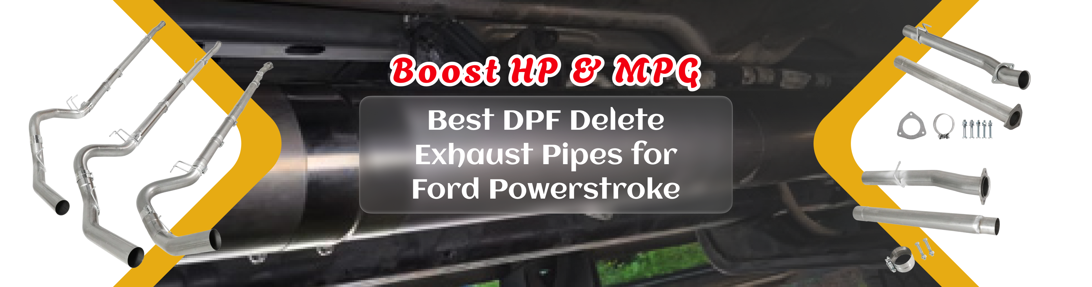 Best DPF Delete Exhaust Pipes for Ford Powerstroke – Boost HP & MPG