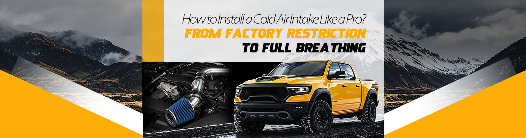 How to Install Cold Air Intake Like a Pro？From Factory Restriction to Full Breathing