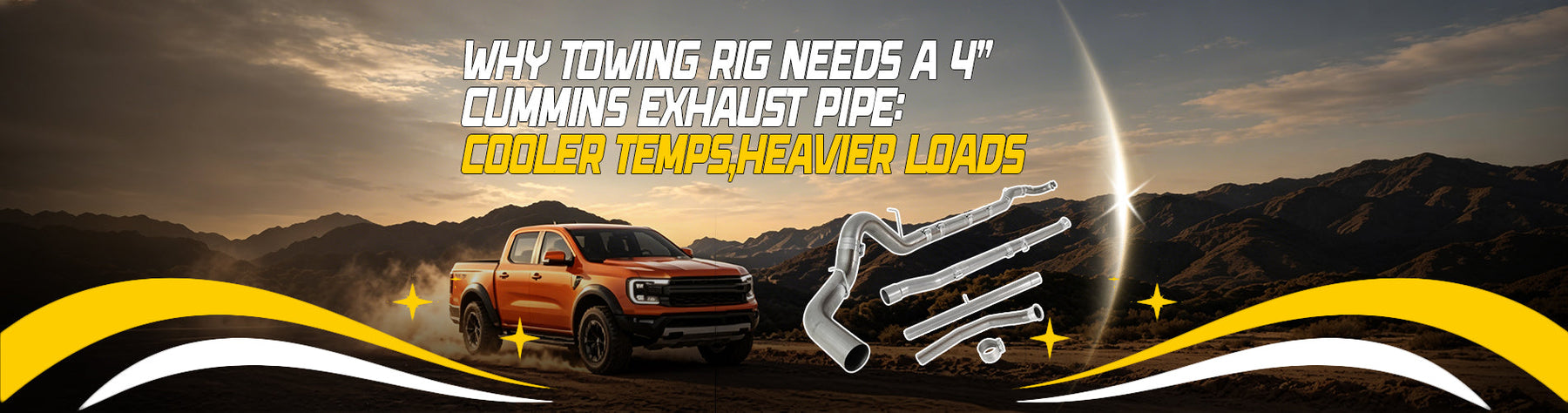 Why Towing Rig Needs a 4" Cummins Exhaust Pipe: Cooler Temps, Heavier Loads