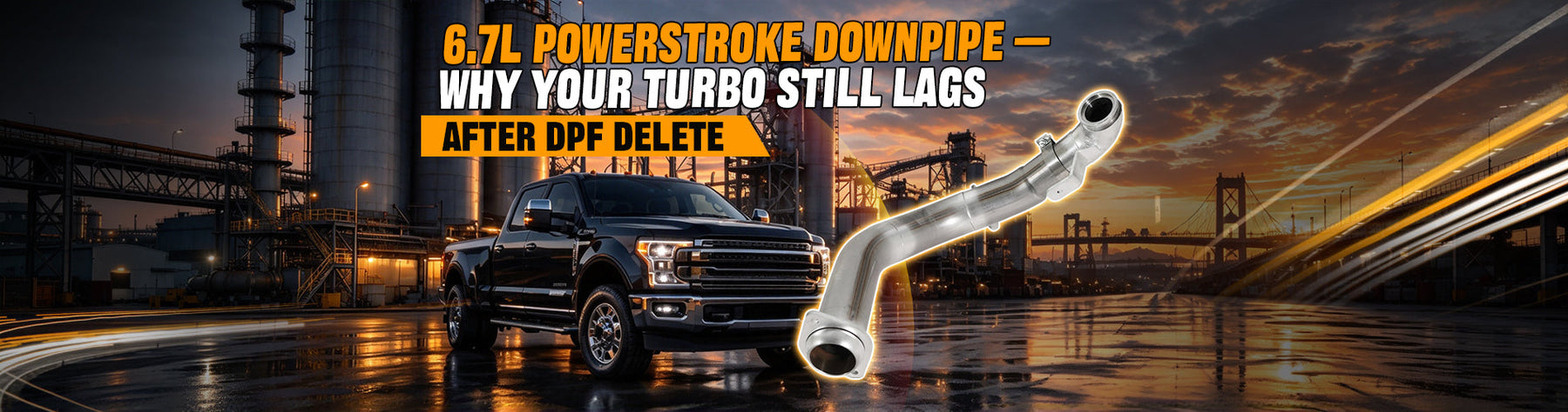 6.7L Powerstroke Downpipe — Why Your Turbo Still Lags After DPF Delete