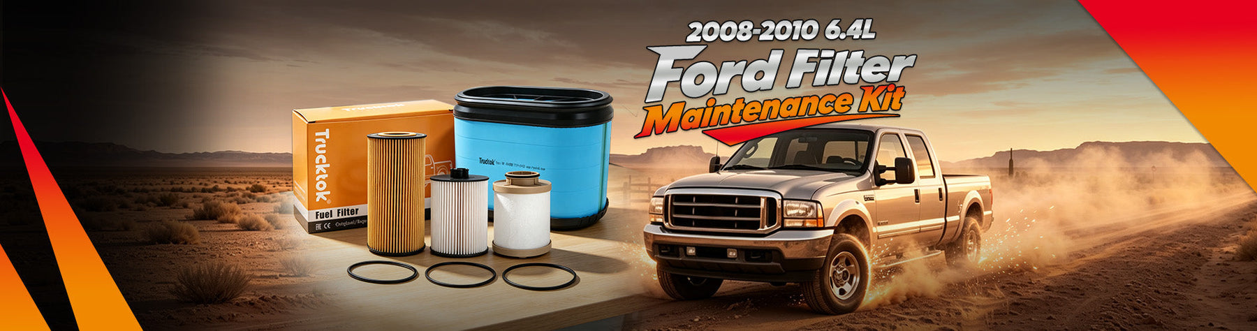 2008-2010 6.4L Powerstroke Filter Kit — FD4617/FL2016/FA1886, $107