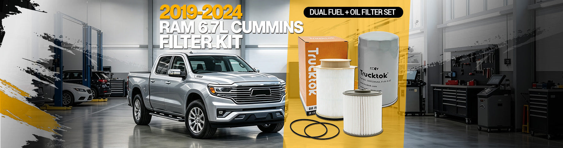 2019-2024 Ram 6.7L Cummins Filter Kit — Dual Fuel + Oil, $92.70