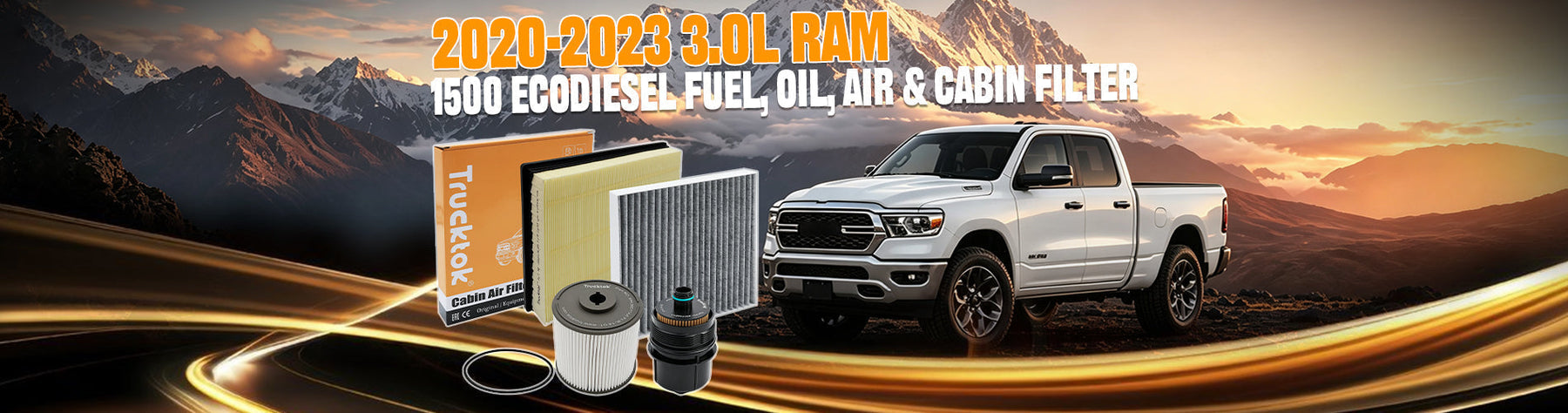 2020-2023 Ram 1500 EcoDiesel Filter Guide (68436631AA / 68507598AA)