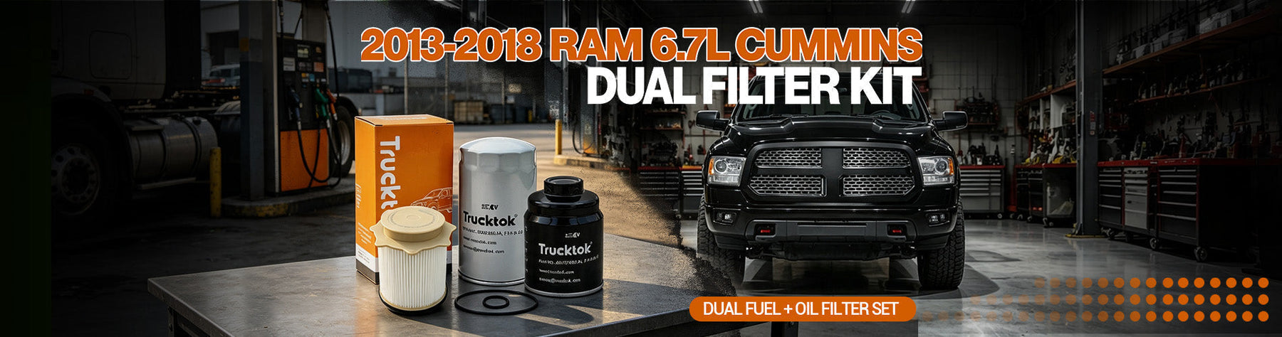 2013-2018 Ram 6.7L Cummins Filter Kit — Dual Fuel + Oil, $90.90