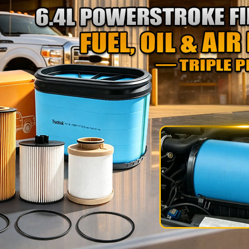 6.4L Powerstroke Filter Kit: Fuel, Oil & Air Filters — Triple Protection