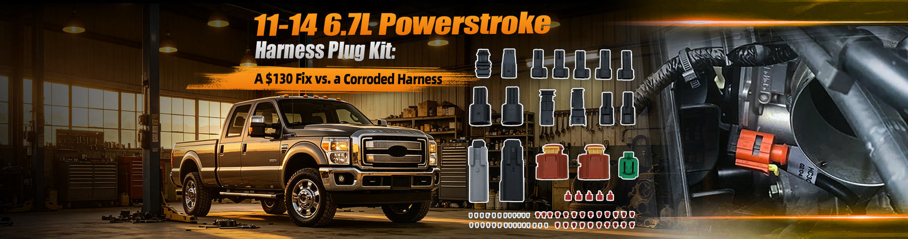 11-14 6.7L Powerstroke Harness Plug Kit: A $130 Fix vs. a Corroded Harness