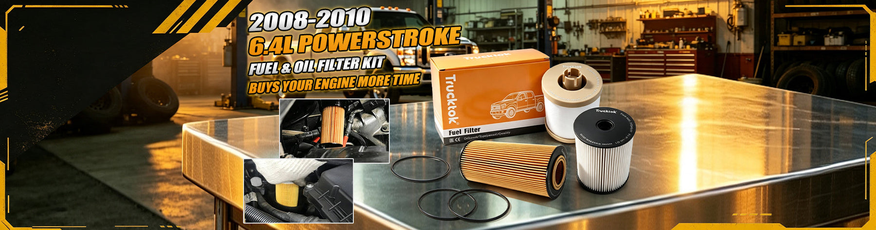 2008-2010 6.4L Powerstroke Fuel & Oil Filter Kit Buys Your Engine More Time
