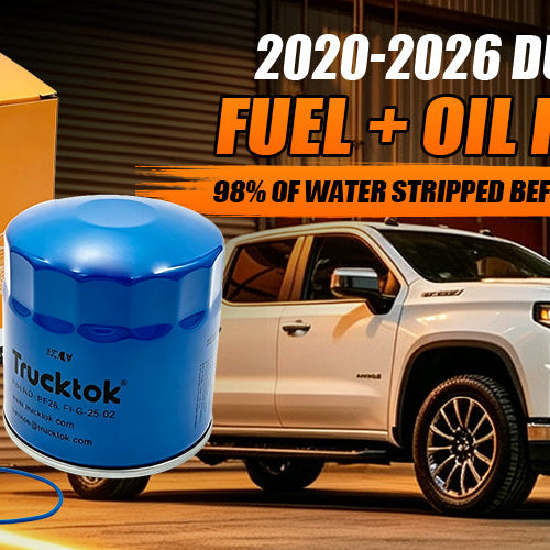 2020-2026 Duramax Fuel + Oil Filter: 98% of Water Stripped Before Injectors