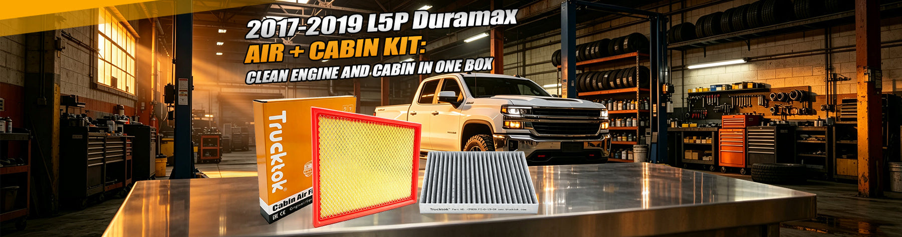 2017-2019 L5P Duramax Air + Cabin Kit: Clean Engine and Cabin in One Box