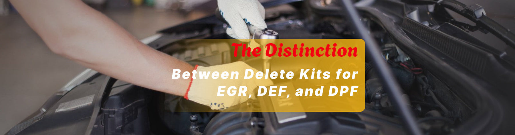The Distinction Between Delete Kits for EGR, DEF, and DPF