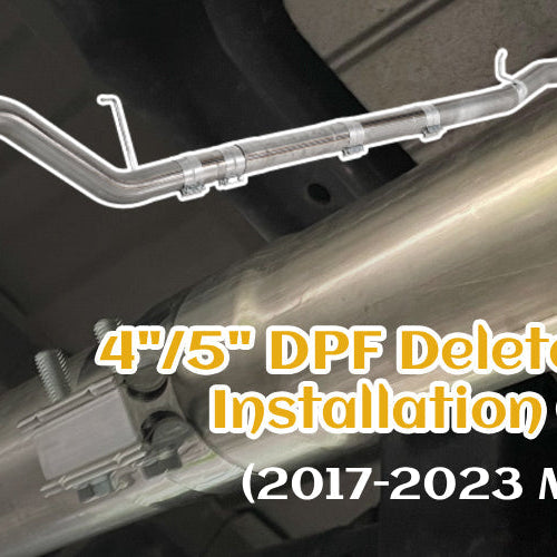 DPF Delete Pipe Install: 4" vs 5" — Step-by-Step With Photos (Ram/Ford/Chevy)