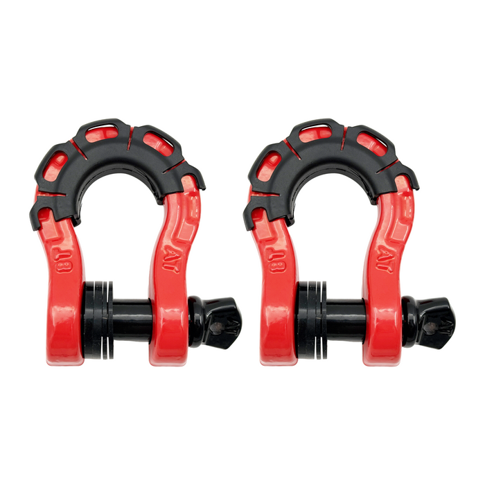 Trucktok 3/4" Heavy Duty D Ring Shackle with 7/8" Screw Pin Isolator Washer Kit 70,000 lbs Break Strength
