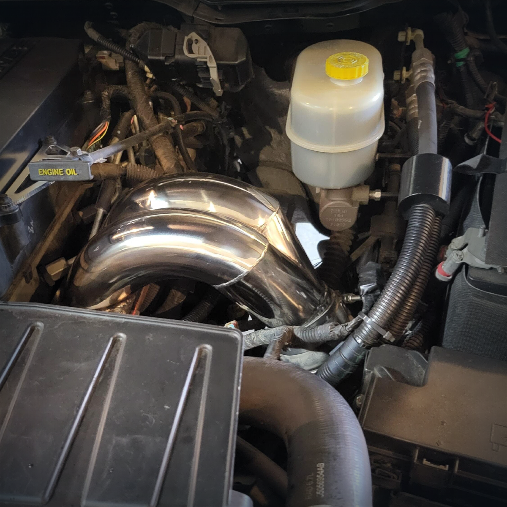 TruckTok 2007-2018 6.7L Dodge RAM 2500 3500 Cummins Diesel 3.5inch High Flow Intake Manifold Elbow Tube Horn