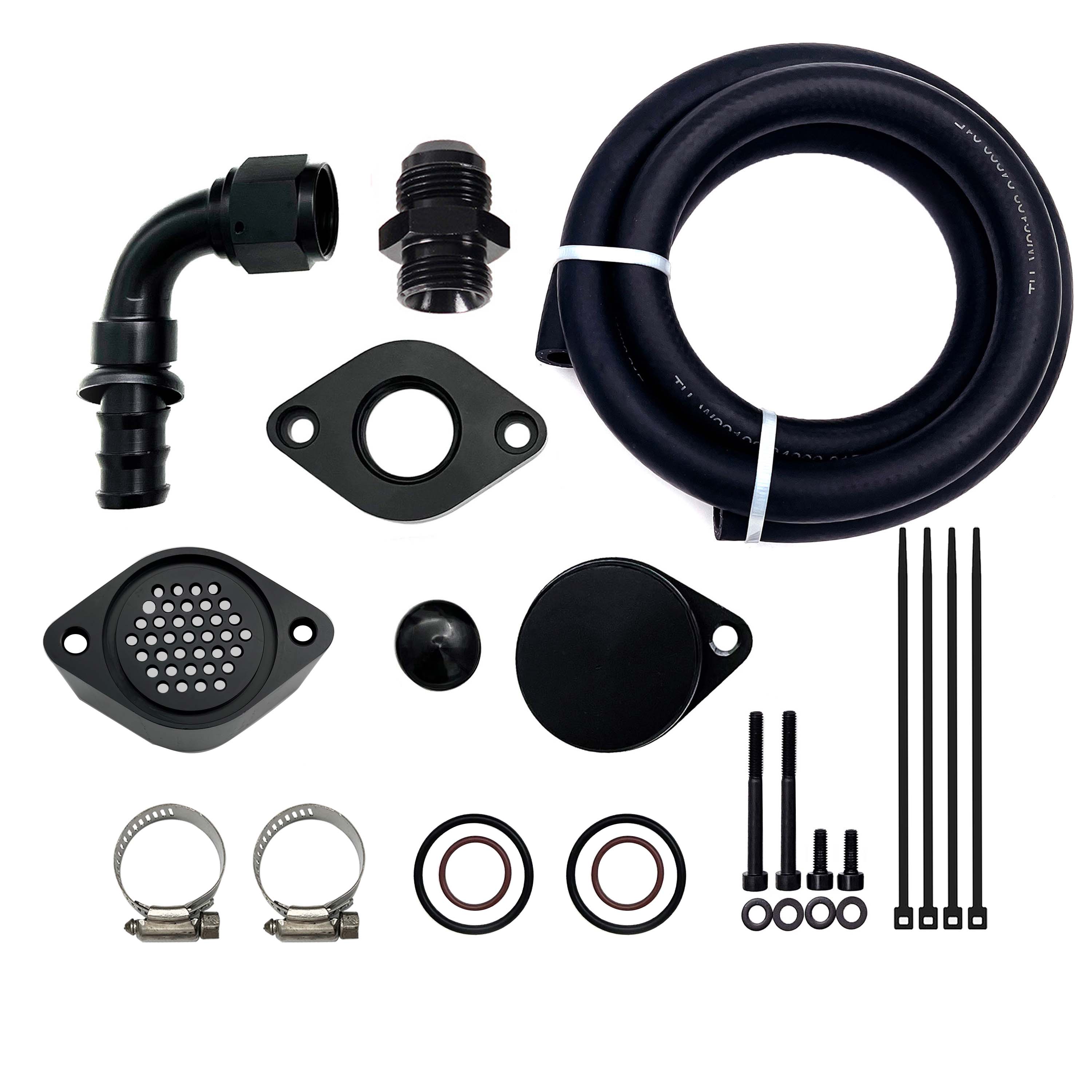 TruckTok 2011-2023 6.7L Ford Powerstroke CCV PCV Reroute Engine Ventilation Kit