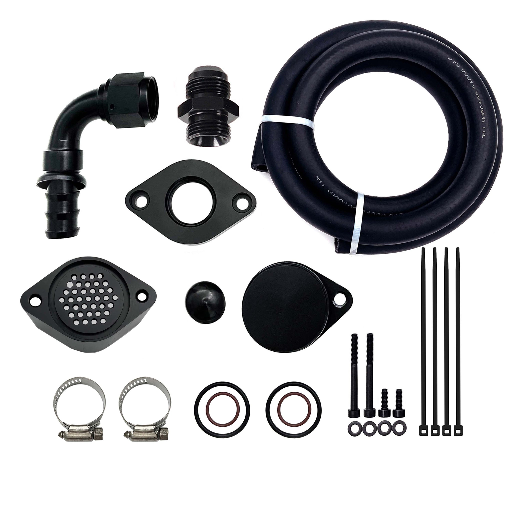 TruckTok 2011-2023 6.7L Ford Powerstroke CCV PCV Reroute Engine Ventilation Kit