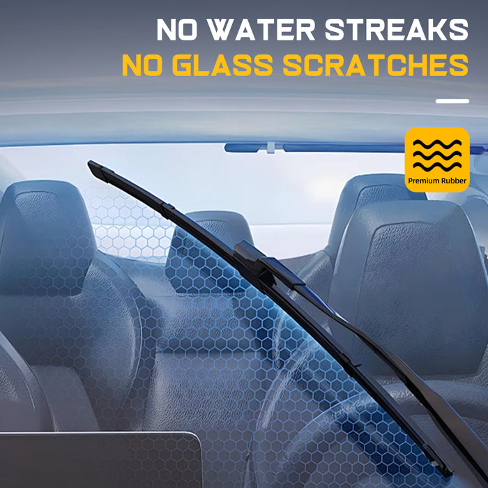 Trucktok Chevy GMC 22" + 22" Pinch Tab Windshield Wiper Blades Pair