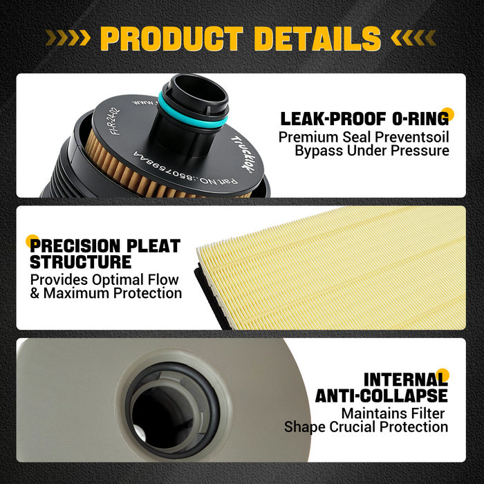 Trucktok 2020-2023 3.0L Ram 1500 Ecodiesel Fuel Oil & Air Filte Bundle Set