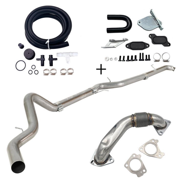 TruckTok 2007.5-2010 6.6L Duramax LMM 4"/5" DPF Delete Dp-back & EGR delete kit