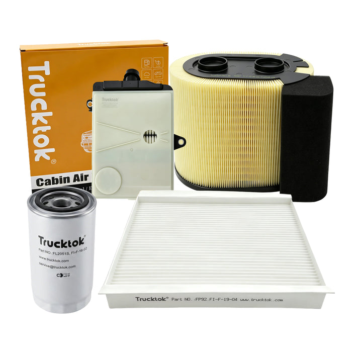 Trucktok 2017-2025 6.7L Powerstroke Fuel, Oil, Air, Cabin & Transmission Filters Maintenance Kit