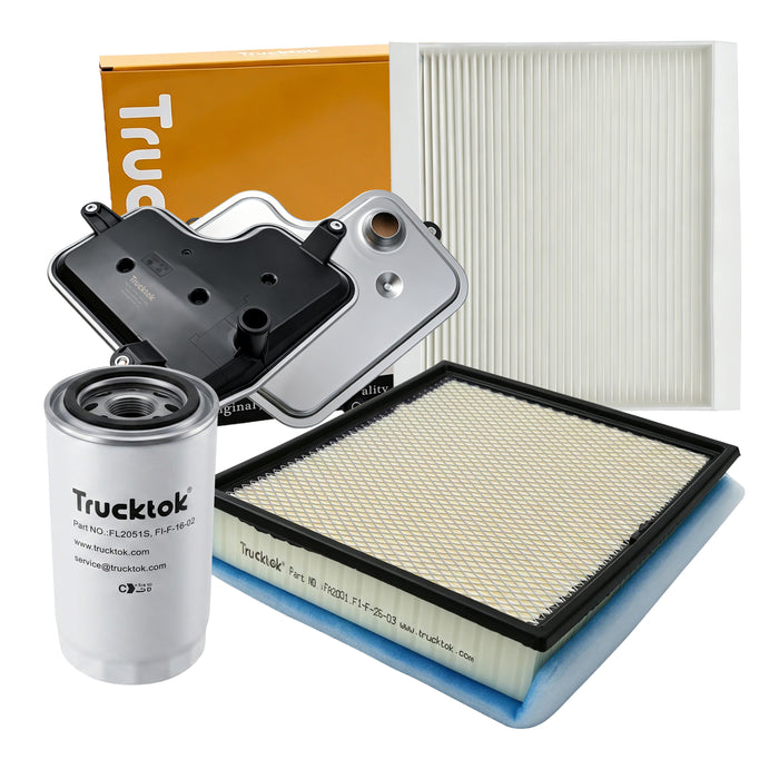 Trucktok 2017-2025 6.7L Powerstroke Fuel, Oil, Air, Cabin & Transmission Filters Maintenance Kit
