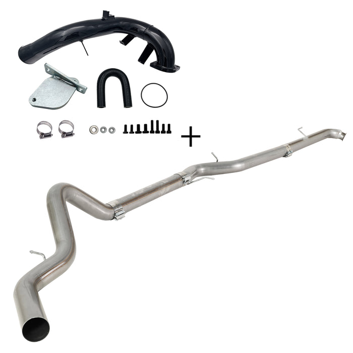 TruckTok 2007.5-2010 6.6L Duramax LMM 4"/5" DPF Delete Dp-back & EGR delete kit