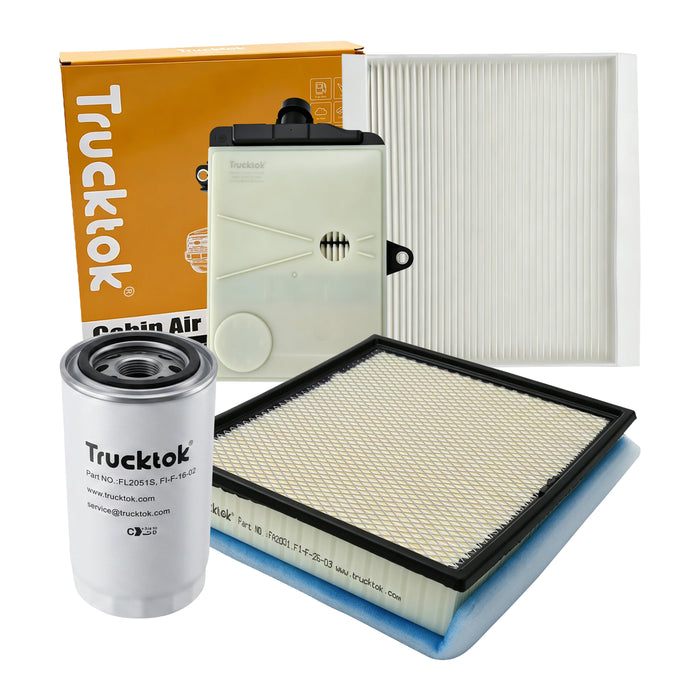 Trucktok 2017-2025 6.7L Powerstroke Fuel, Oil, Air, Cabin & Transmission Filters Maintenance Kit