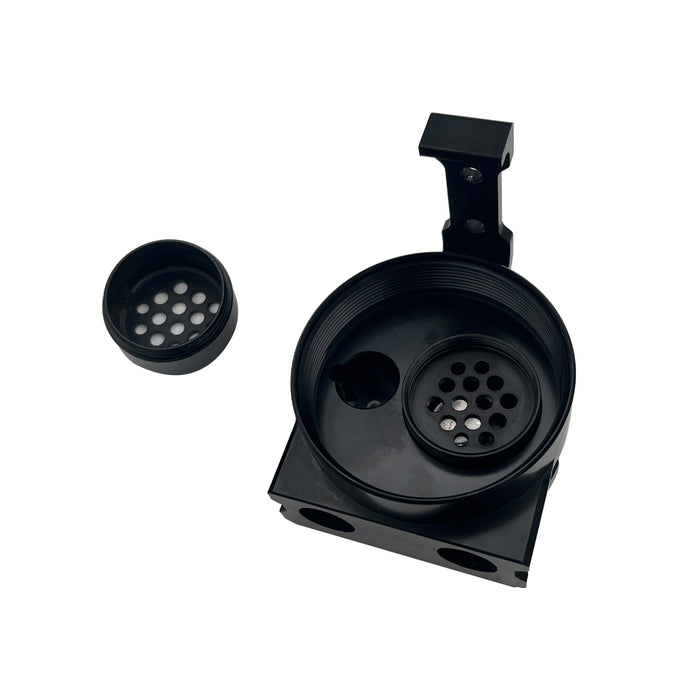 TruckTok Oil Catch Reservoir Breather Can Tank with Filter Cylinder Aluminum Universal