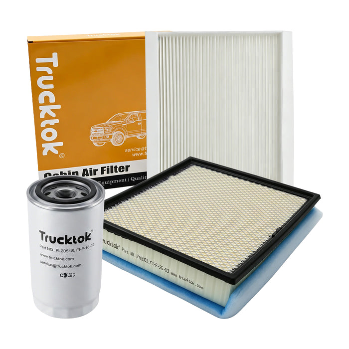 Trucktok 2017-2025 6.7L Powerstroke Fuel, Oil, Air, Cabin & Transmission Filters Maintenance Kit