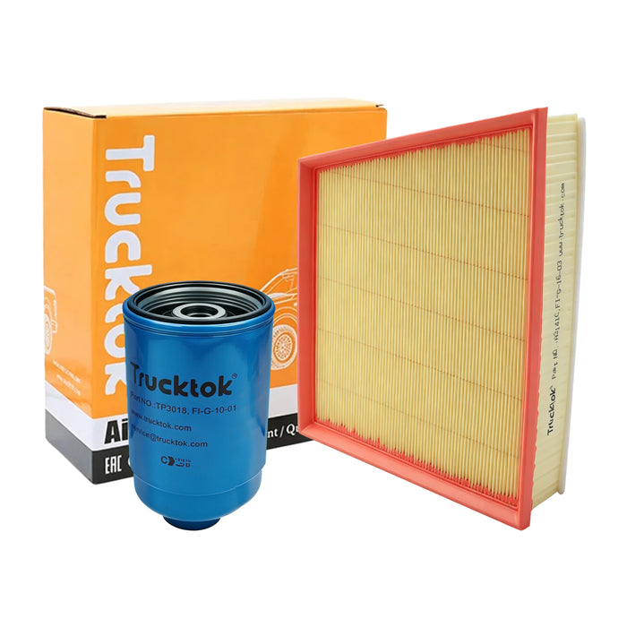 TruckTok 2007-2016 6.6L Silverado Sierra Duramax Fuel Oil, Air & Cabin Filters Maintenance Kit
