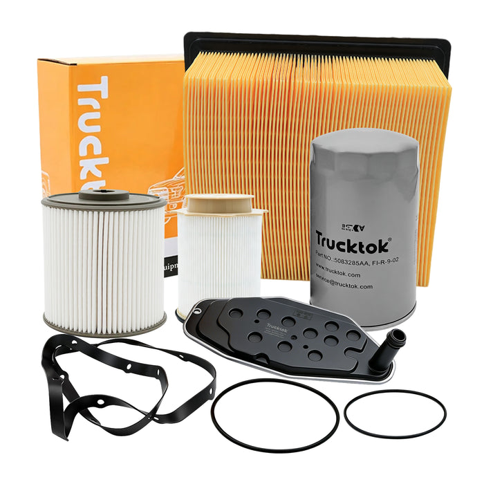 Trucktok 2013-2024 6.7L Dodge Ram Fuel, Oil, Air, Cabin & Transmission Filters Maintenance Kit