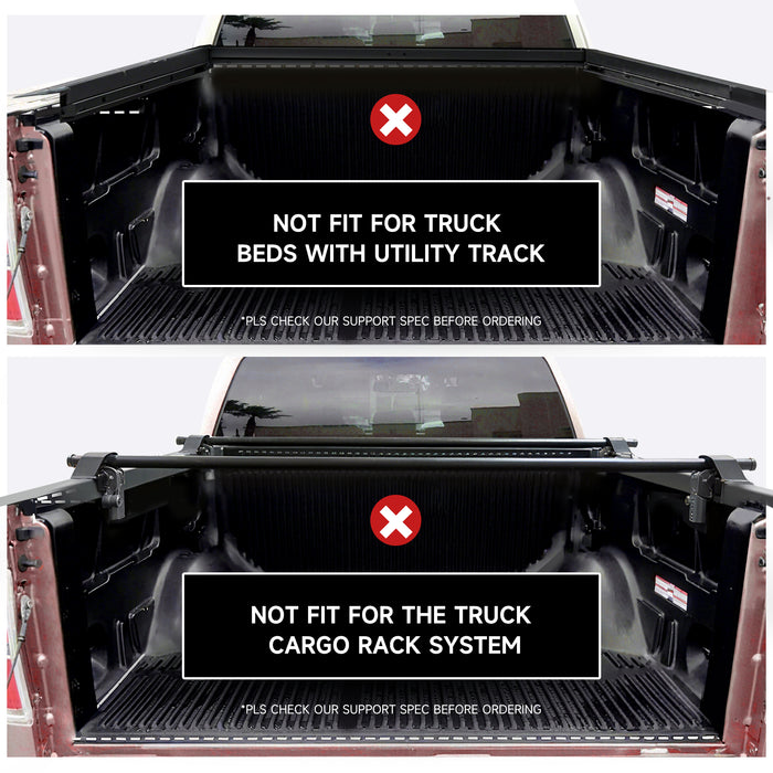 Trucktok 1999-2025 Ford F250 F350 Super Duty 6.8FT Hard Tri-Fold Tonneau Cover Truck Bed Pickup