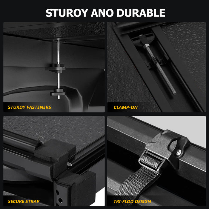 Trucktok 1999-2025 Ford F250 F350 Super Duty 8.2FT Hard Tri-Fold Tonneau Cover Truck Bed Pickup