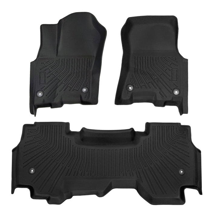 Trucktok 2025-2026 Dodge Ram 1500 Quad Cab All-Weather TPE Floor Mats