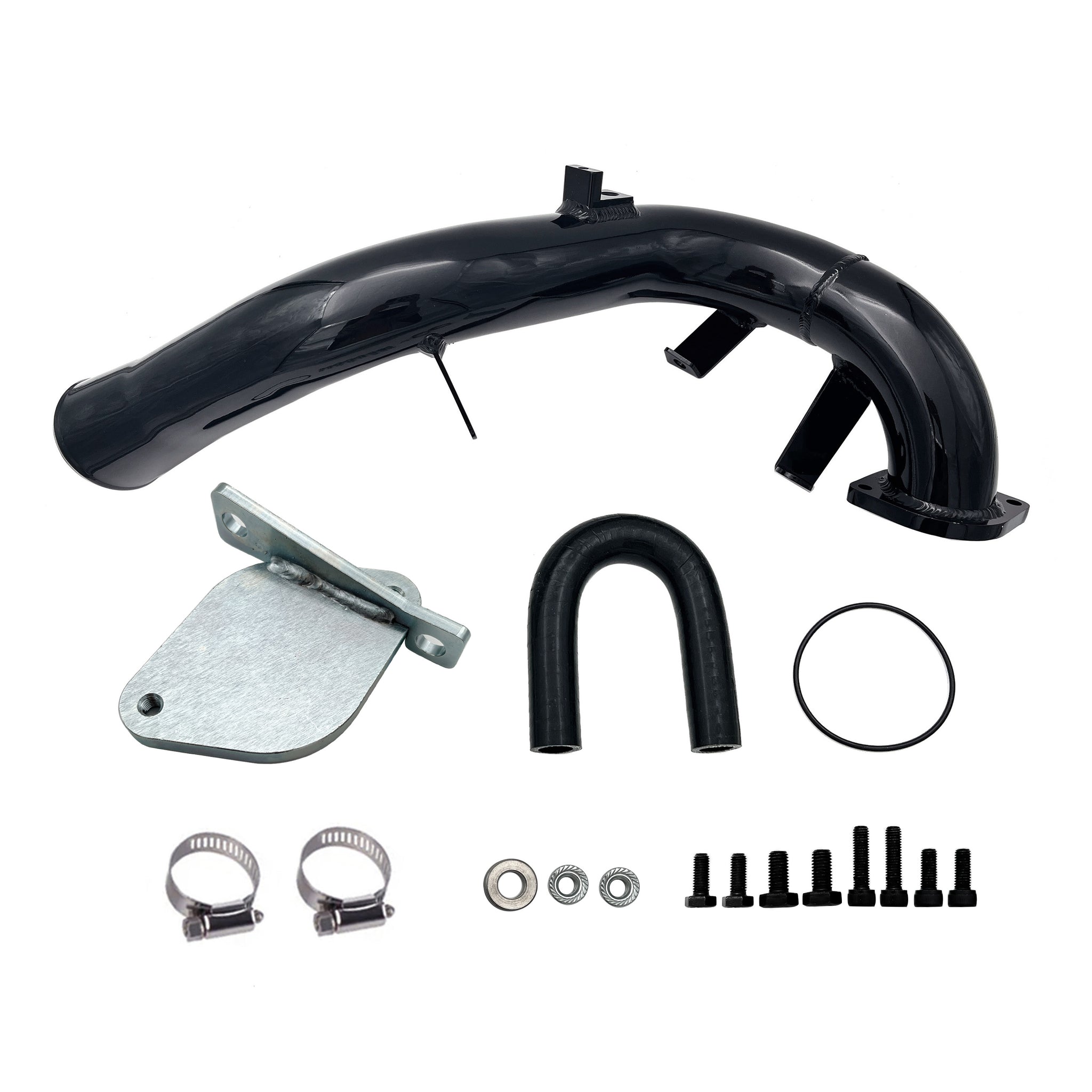 TruckTok 2007-2010 6.6L Duramax LMM EGR Delete Kit High Flow Intake Elbow Pipe Tube