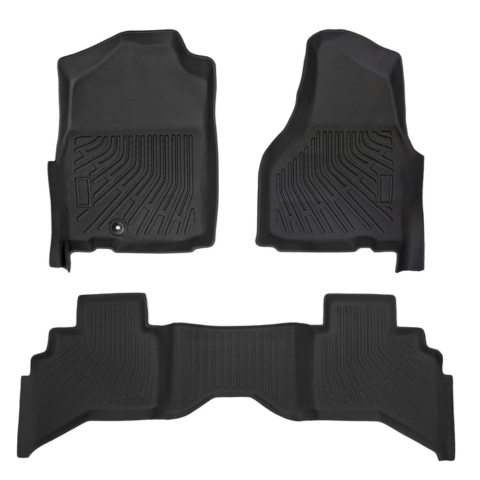 Trucktok Dodge Ram 2002-2008 1500 & 2003-2009 2500 3500 Crew Cab (Quad Cab) All-Weather Floor Mats