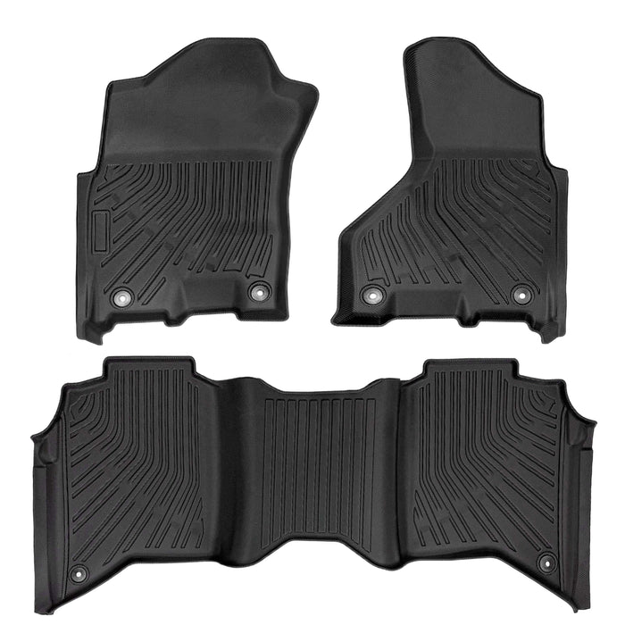 Trucktok 2019-2025 Dodge Ram 2500 3500 Crew Cab All-Weather Floor Mats