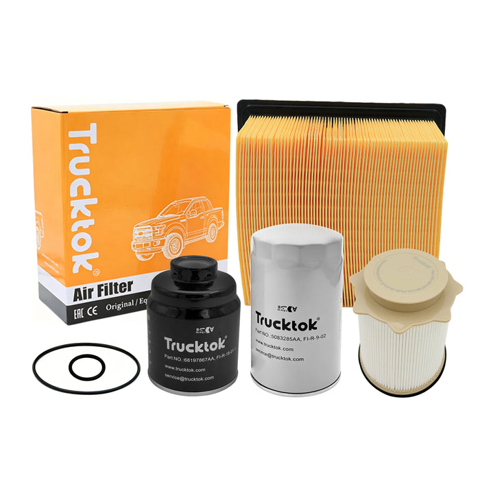 Trucktok 2013-2018 6.7L Dodge Ram Fuel Filter Oil Filter & Air Filter Bundle Set
