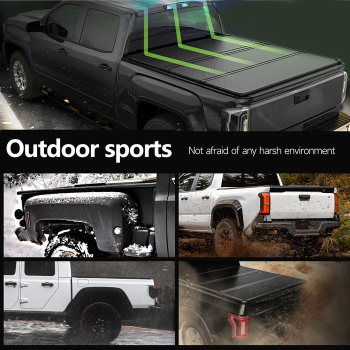 Trucktok 2014-2018 Chevy Silverado Sierra 5.8FT 3-Fold Hard Bed Tonneau Cover