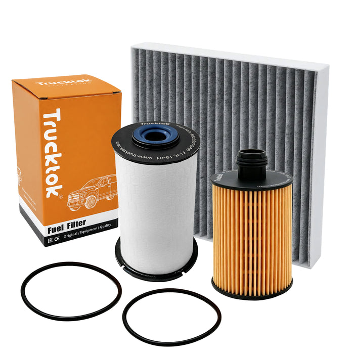 Trucktok 2014-2019 3.0L Ram 1500 Ecodiesel Fuel, Oil, & Cabin Air Filter Maintenance Kit