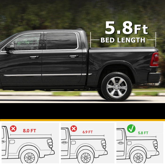 Trucktok 2014-2018 Chevy Silverado Sierra 5.8FT 3-Fold Hard Bed Tonneau Cover