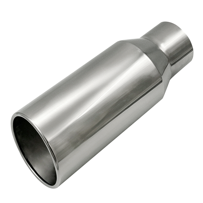 Trucktok 4" Inlet 6" Outlet 15" Overall Length Stainless Steel Bolt On Exhaust Tailpipe Tip